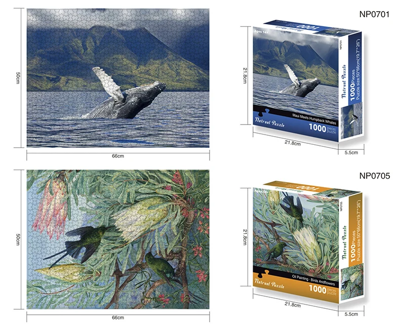 Детский Развивающий пазл-головоломка, пазлы из 1000 частей, игра на заказ