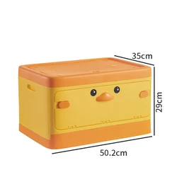 Korea Creative Outdoor Folding Storage Box Camping Wooden Lid Storage Container Plastic Storage Box