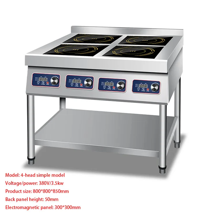 6 Burner Built In Hob Industrial Stainless Steel Cooktop Commercial Electric Induction Stove Cooking Range Cookers