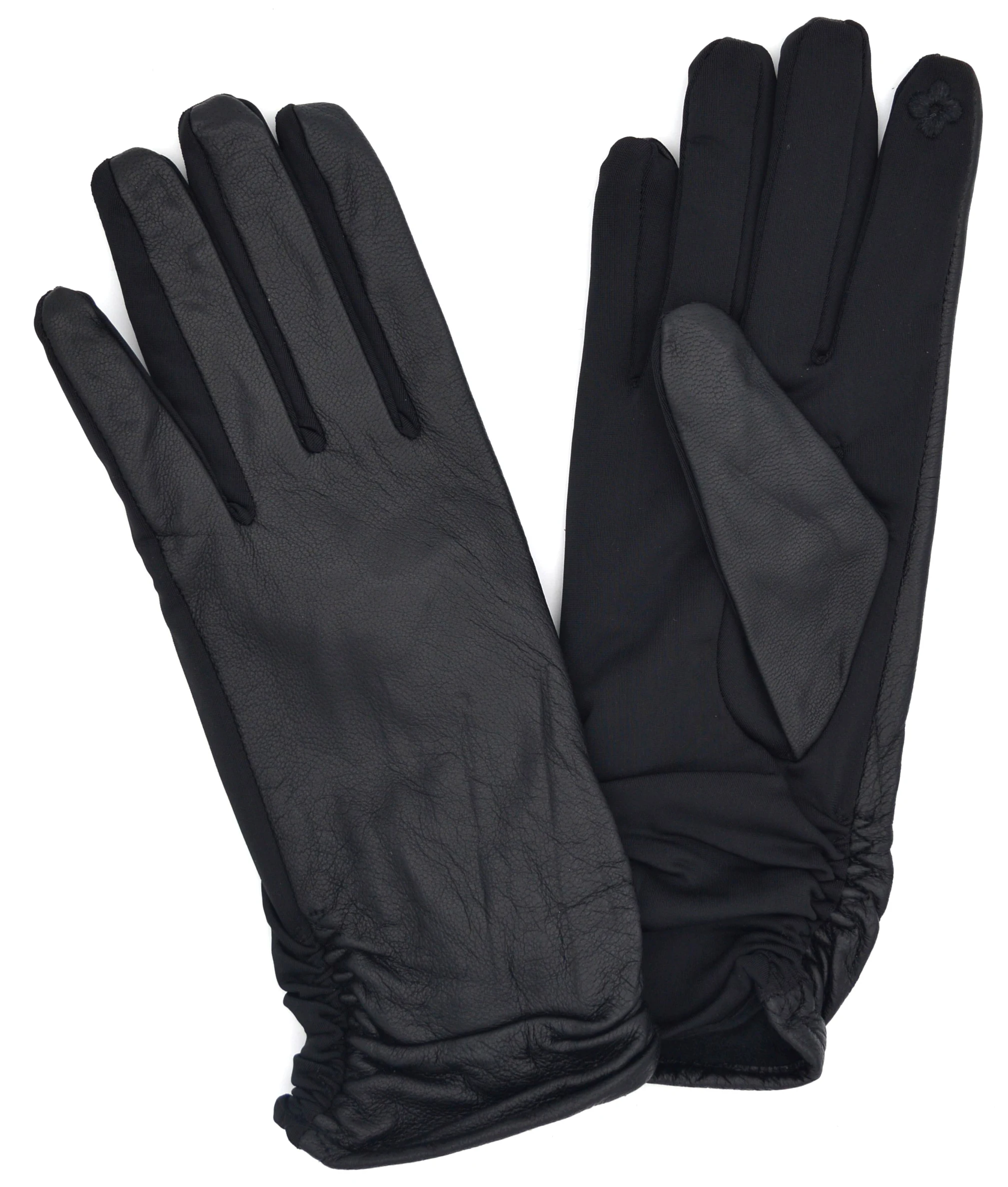 Женские перчатки из натуральной овечьей кожи зимние теплые мотоциклетные с подкладкой для сенсорного экрана