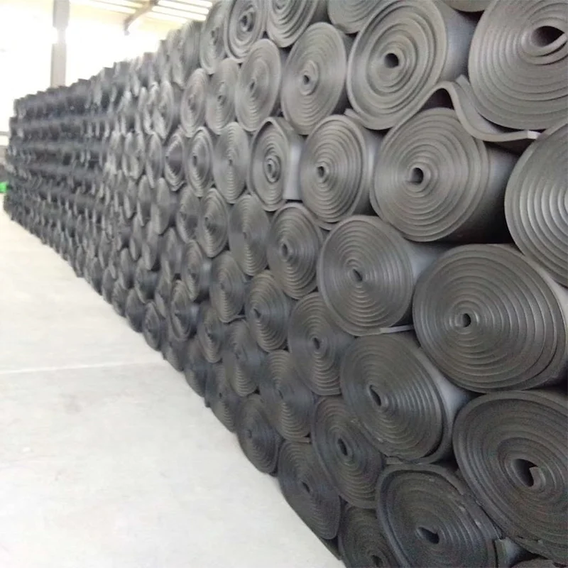 PVC/NBR Silicone Foam Sheet Rubber Rolls Heat Insulation 20mm Thick Roll Sound Proofing