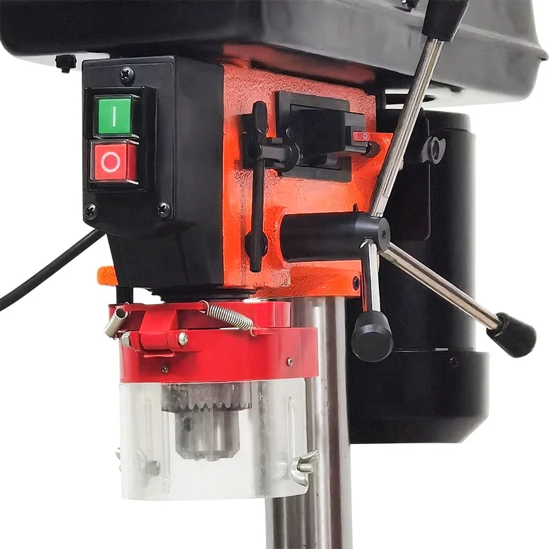 Guaranteed Quality 5 Speed 13mm 16mm 500W Cross Laser Guide Bench Mounted Drill Press Machine