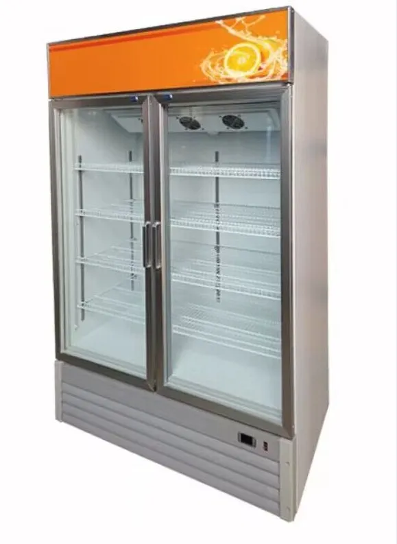 Commercial Display Showcase Glass Door Chest Deep Freezer Blast Chiller Fan Cooling Chiller Refrigerator