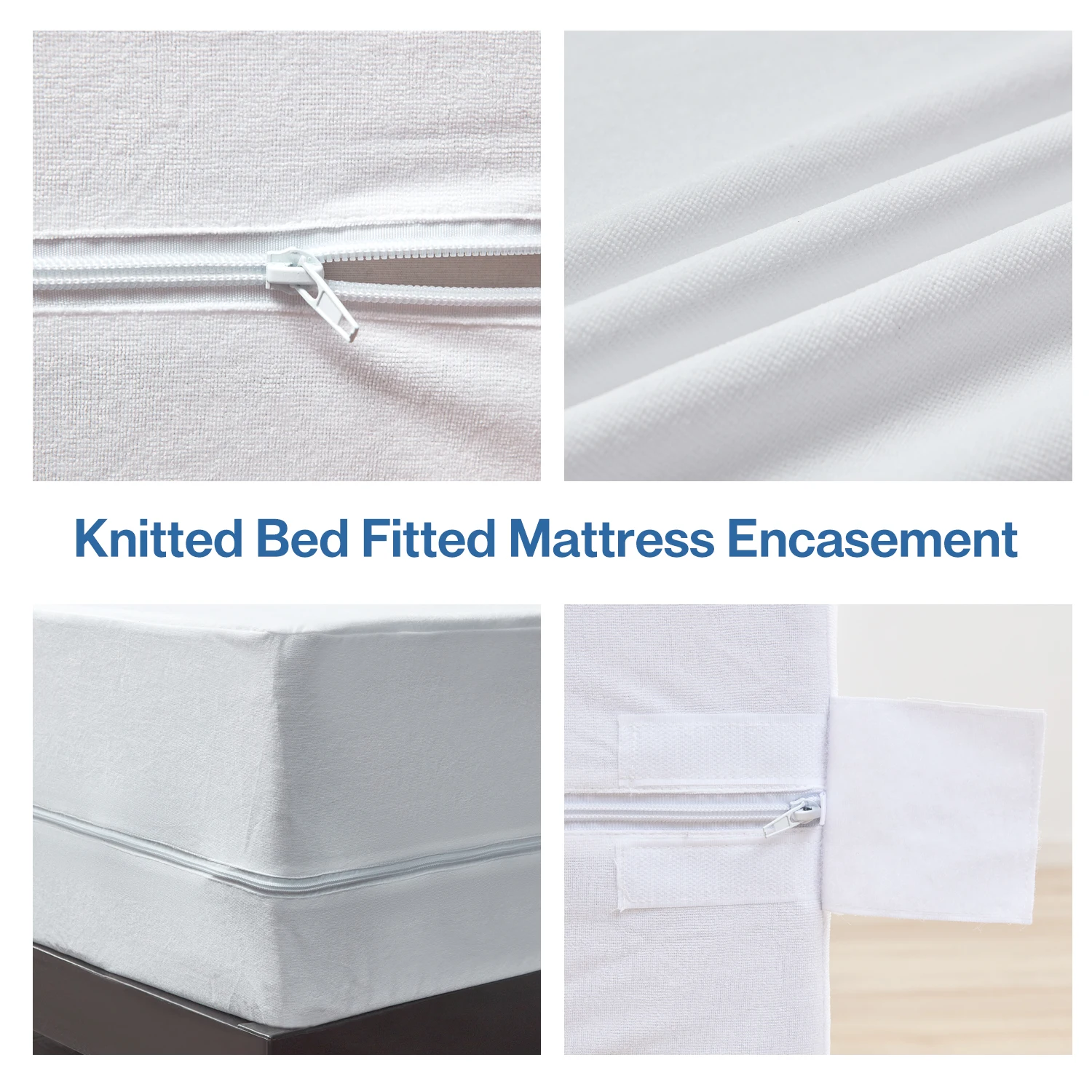 Twin Size Zippered Bed Bug Mattress Protector Water Proof imperméable Anti Fluid Mattress Encasement