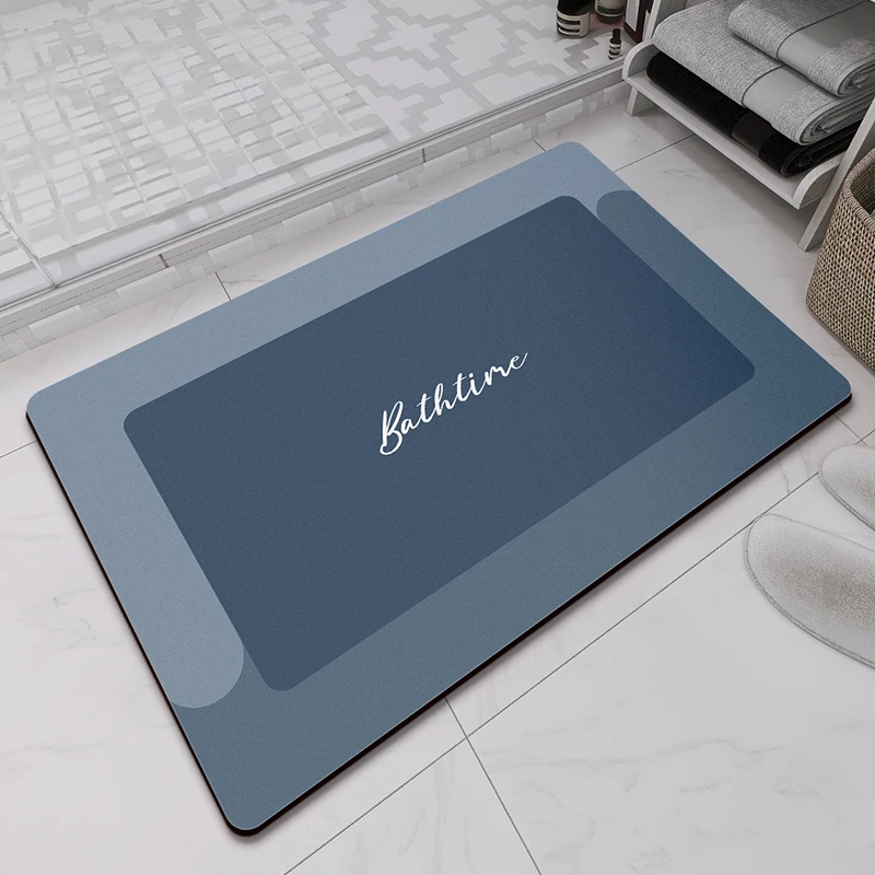 Hot Selling Foldable Easy Clean Super Water Absorbency Soft Diatomaceous Earth Bath Shower Mats