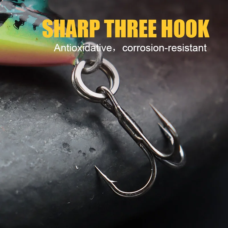 THORFORCE 50mm 3.1g Hard Plastic vibrating fish lure Top Water Grasshopper Insect Fishing Lures Treble Hooks Fresh Water Bait