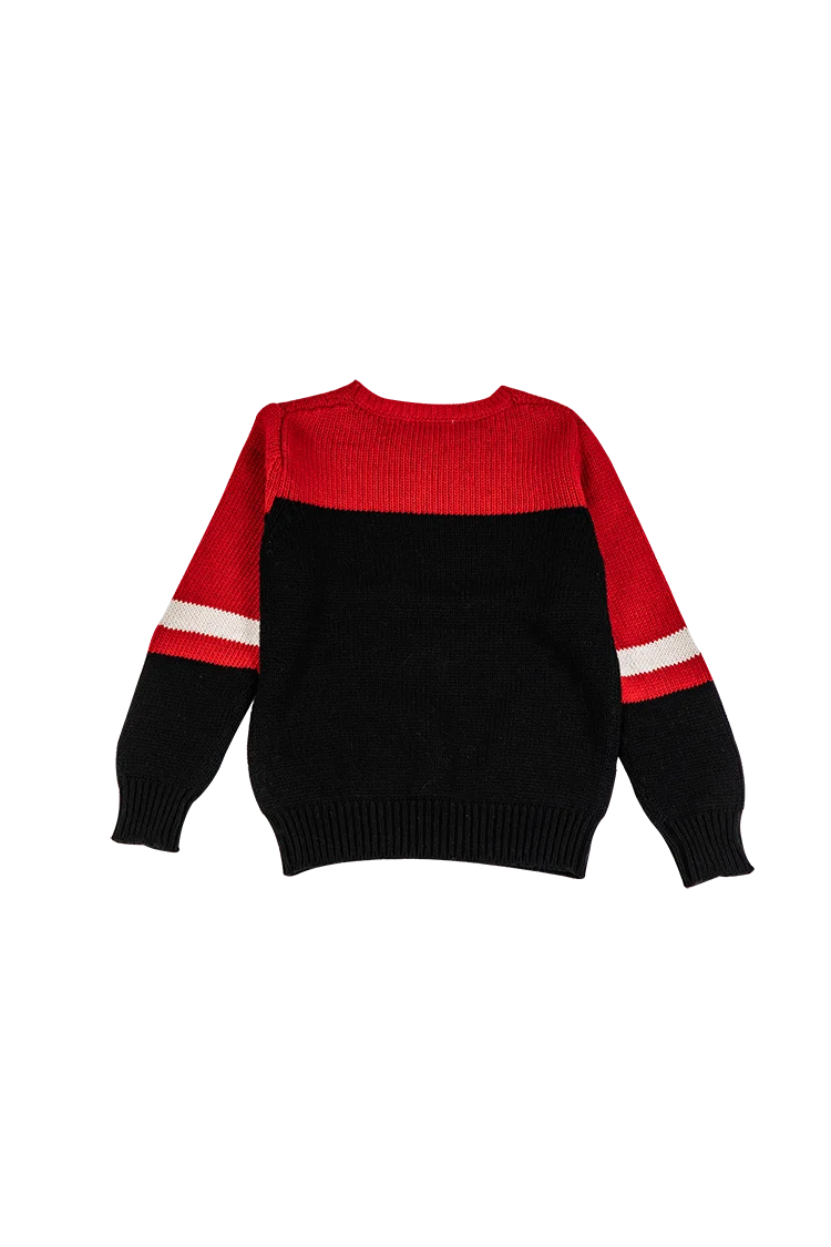 
High Sales Boy Embroider Solid Knit Kids Baby Pullover Luxury Sweater Pullover 