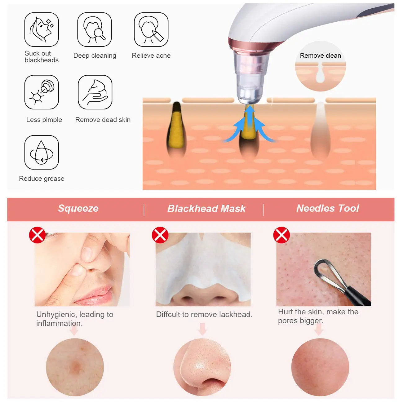 
Electric Deep Cleasing Nose Device For Removing Blackheads 