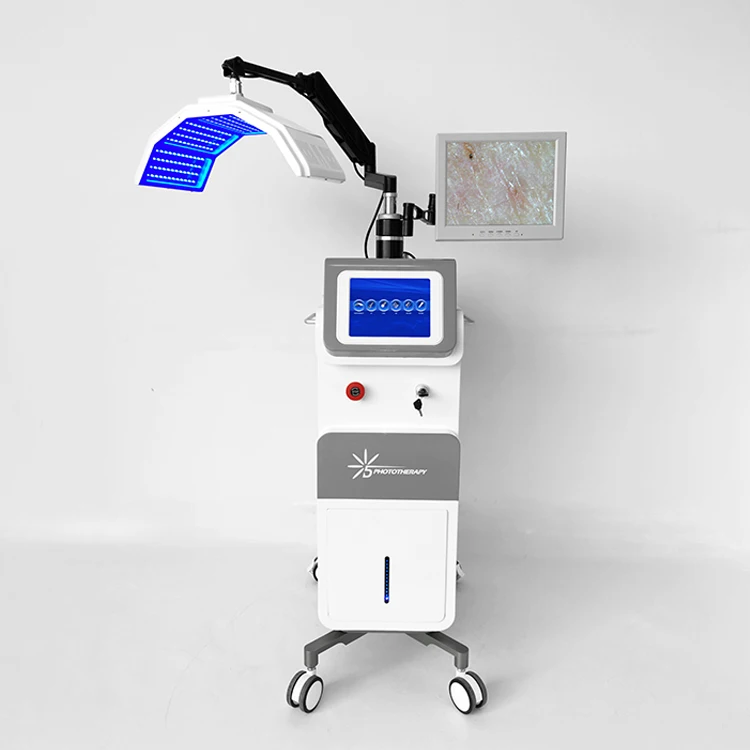 Facial Lamp Red Light Infrared Therapy Led PDT Led Light Therapy microdermabrasion Oxygen PDT