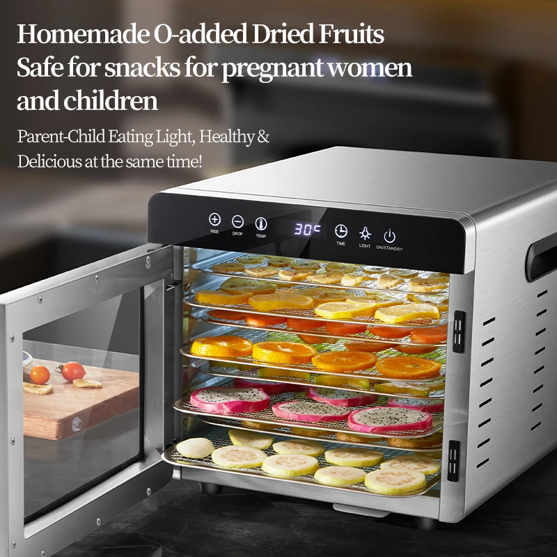 Cheap Price Commercial Household Fruit Dehydrators Fully Automatic 8-layer Food Dehydrator