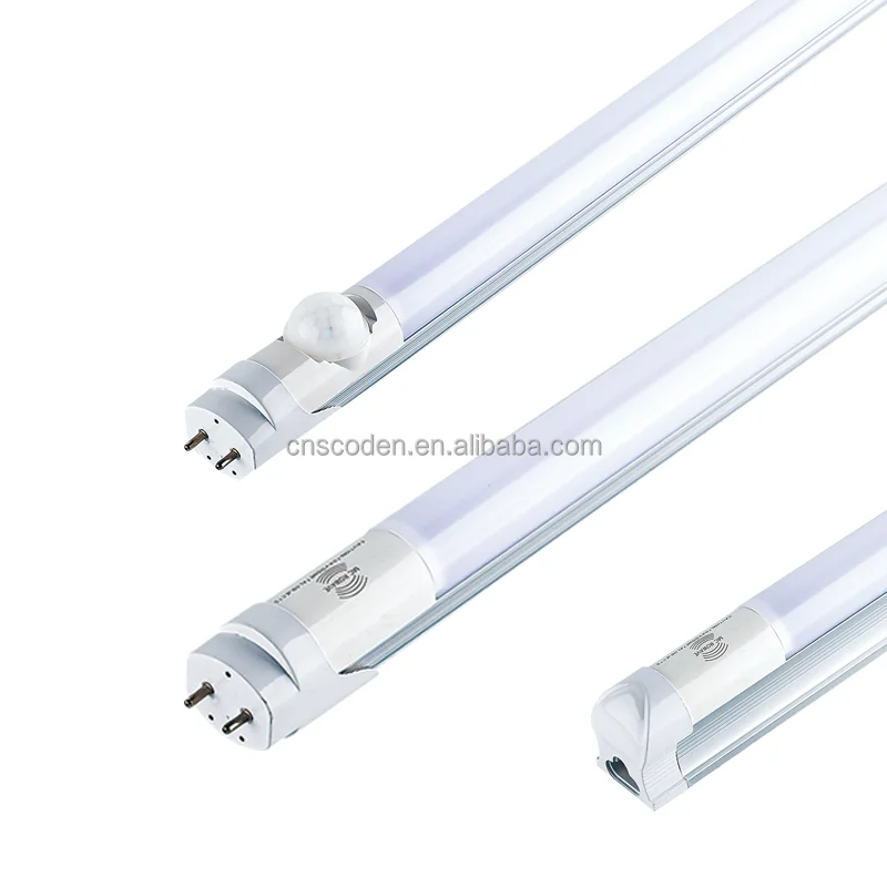 18W Radar Induction Lamp LED Tube Batten Light T8 Human Body Sensor with Motion Sensor