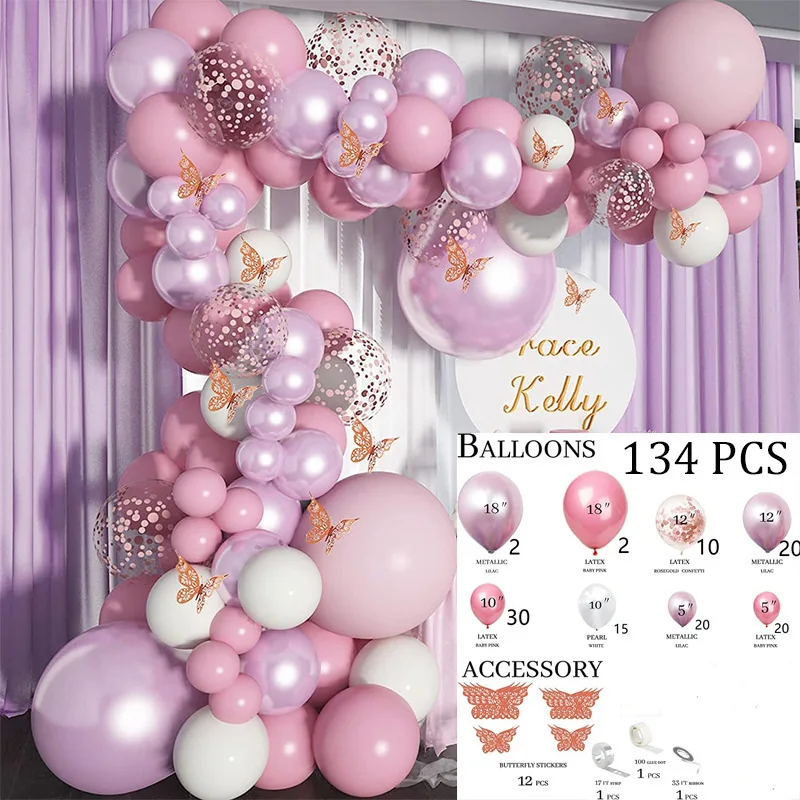 Wholesale Latex Balloons Girls Garland Arch Kit Christmas Birthday Wedding Party Decorations Supplies Sets