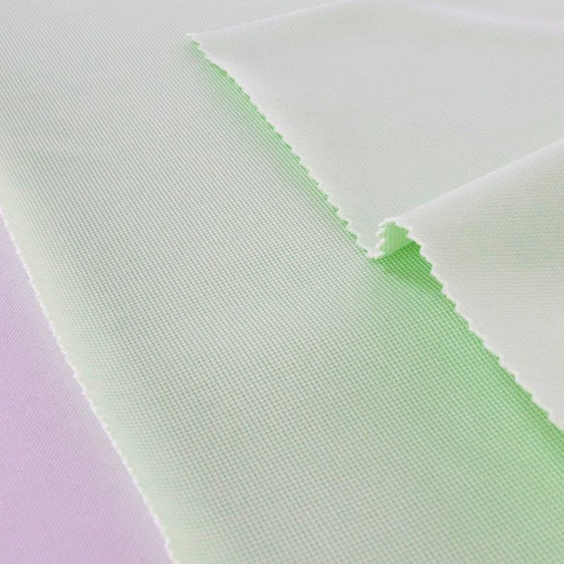 97/3 Recycle Polyester Spandex Elastic Stretch 1x1 Rib Circular Knit Eco Friendly Textile  Gym Clothing Fabric