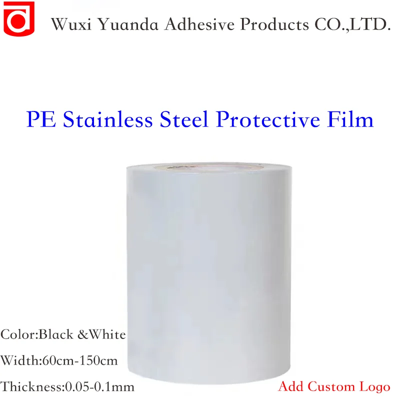 Wuxi Yuanda No Residue PE Stainless Steel Protective Film