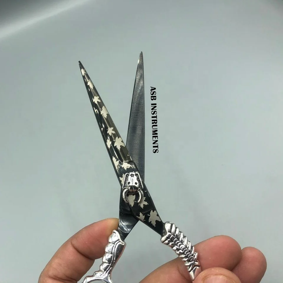Professional Hair Scissors 6 Inch Hairdressing Scissors for Salon Dragon handle Hair cutting Barber Scissor Shears