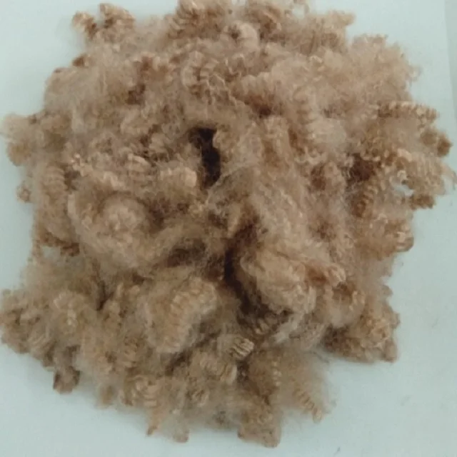 7D HS Brown Polyester Staple Fiber A Grade Vikohasan Manufacturer and synthetic fiber and GRS recycled polyester fibre