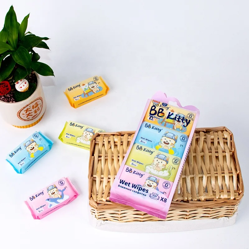BB Kitty Baby Things Babywipes Herasme Wipe Seirick Wet Tissue High-End Baby Mini Wet Wipes For Baby