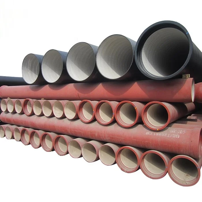 1400mm 1200mm 1000mm Top Quality ISO2531 Socket Spigot K7 K8 K9 Cement Lined Class C25 C30 C40 Ductile Cast Iron Dci Pipe