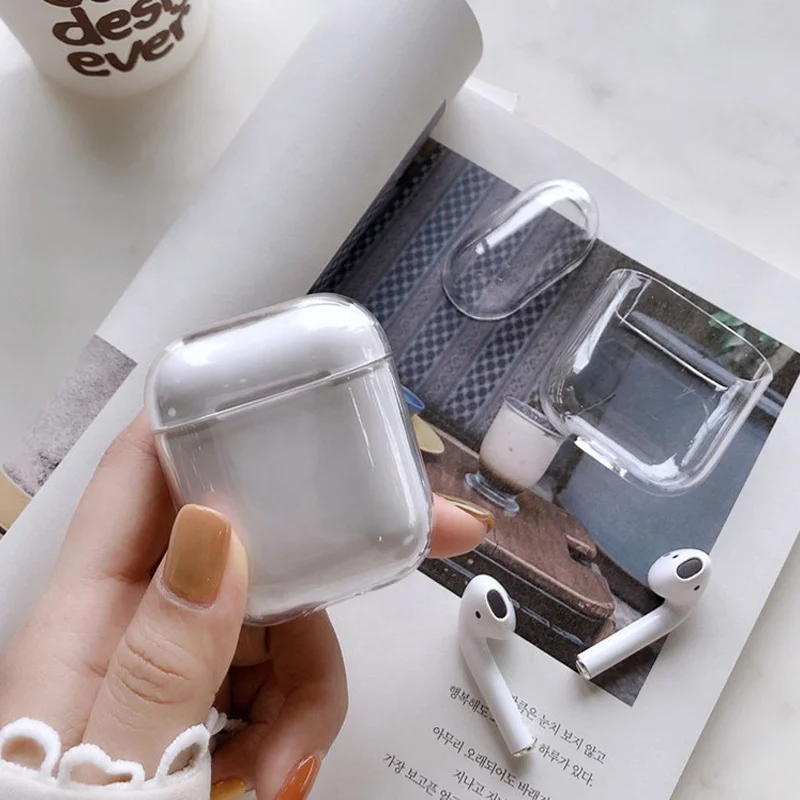 Transparent Wireless Earphone Cover Accessories For apple airpods case custom designs