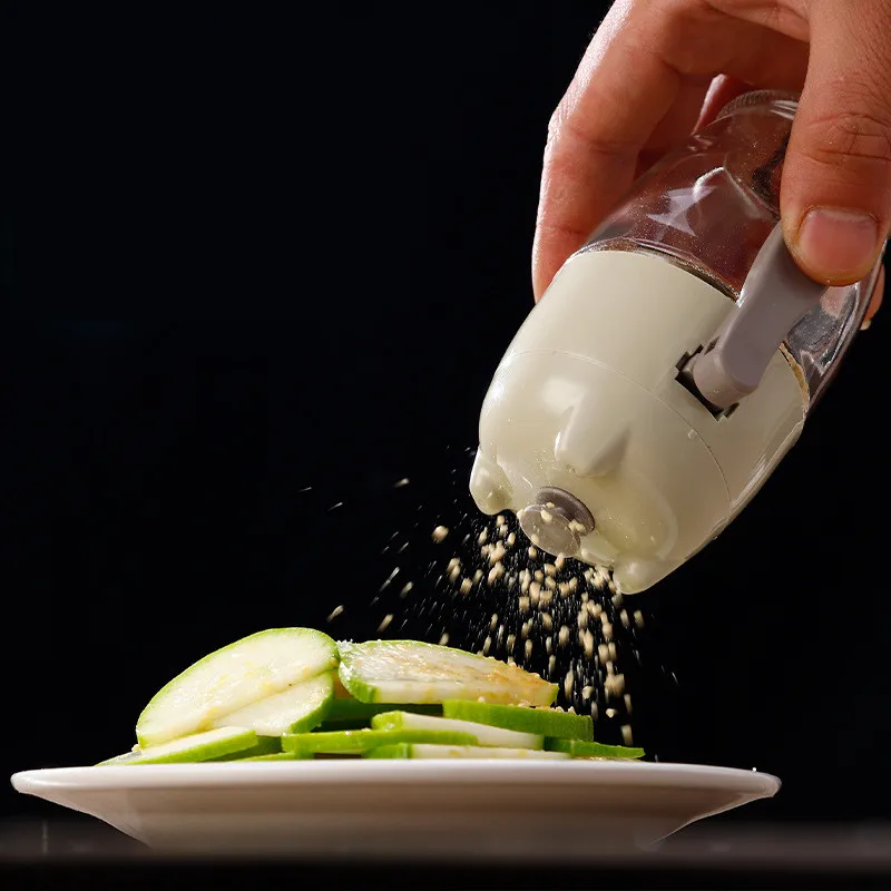 Logo Custom Empty Glass Spice Bottle With Flip Top Lid Seasoning Jar With Dual Open Shaker Lid Can Ration Spice