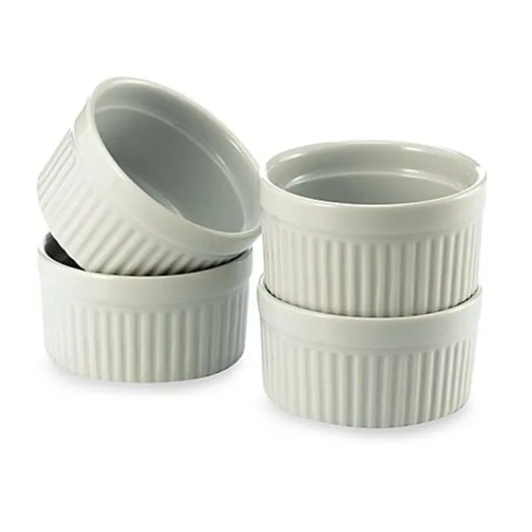  1 5 oz/2oz/4oz белый рифленый пластиковый меламин ramekin пластиковые