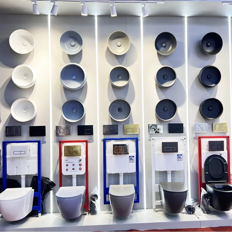 Professional sanitary ware supply wall hang ce toilet wc hung bathroom basin toilet set