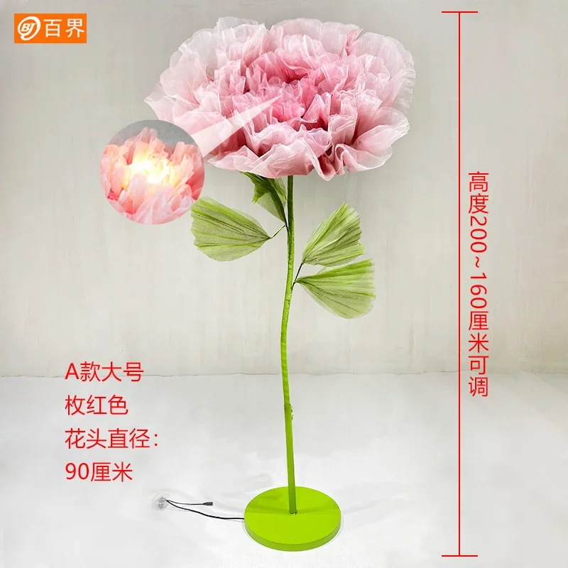 Wedding Stage Paper Flowers Craft Decorations White Red Roses Giant Flower For Window Decor Wedding Party Floral Set