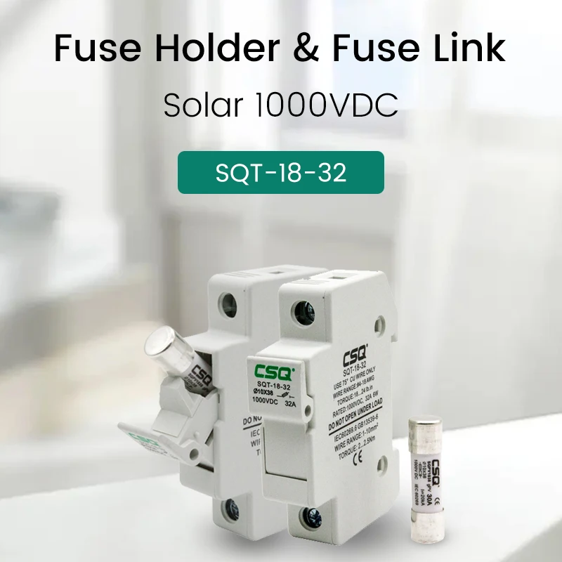 CSQ 6A Solar Dc Fuse Pv Photovoltaic System 25A 13amps 10x38 DC100010x38 20A 30a