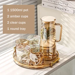 Household Glass Set 6 pcs Drinking Cup Light Luxury Pakistan Water Glass Set Fashion Water Drinking Glass