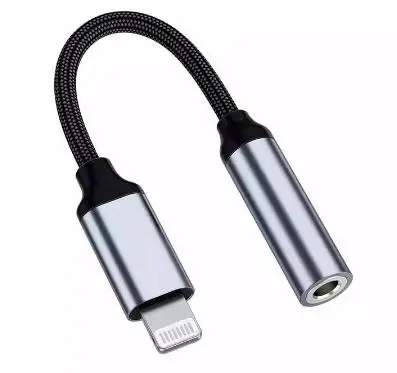 2021 newest 2 in 1 lightning to 3.5mm  audio jack Female Headphone Jack Adapter for iphone