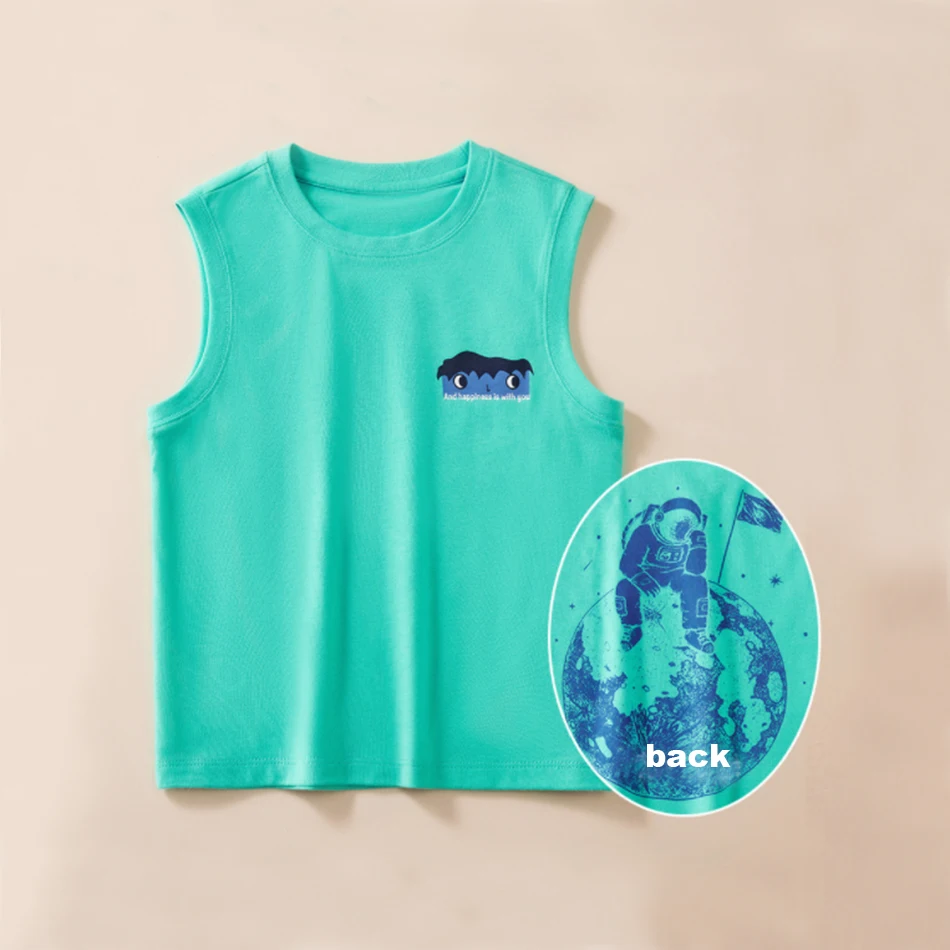 0-3y Baby Boys Cartoon Clothing Sleeveless Summer T Shirt Wholesale/ODM/OEM
