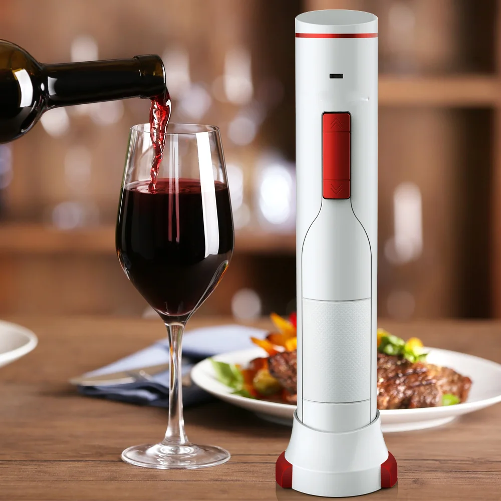 Electric automatic kitchen rechargeable bottle opener kit under cabinet smooth touch wine opener