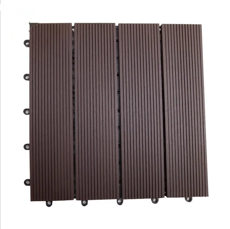 300x300x21mm outdoor  DIY wpc  wood plastic composite tiles for garden