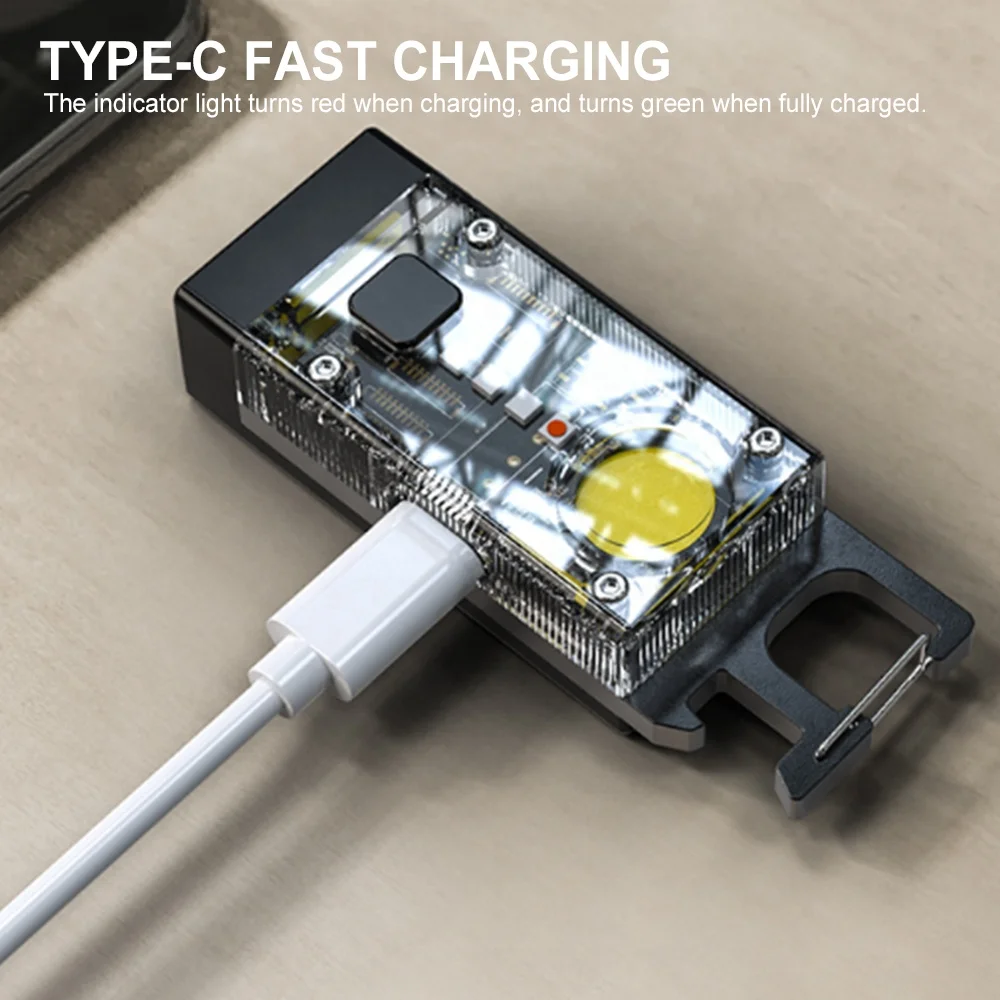 S030 Mini Keychain Flashlight solar panel flashlight torch rechargeable small multi-function EDC portable flashlights