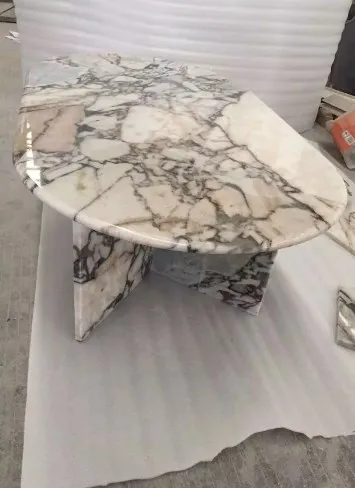 Concrete Concrete Dining Room Furniture Factory Price Elephant White Marble V Base Dining Table