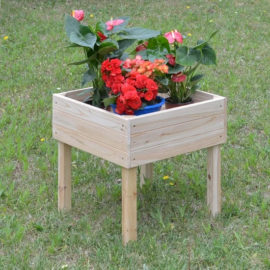 
48inch Raised Garden Planting Tables Elevated Trough Container Planters 