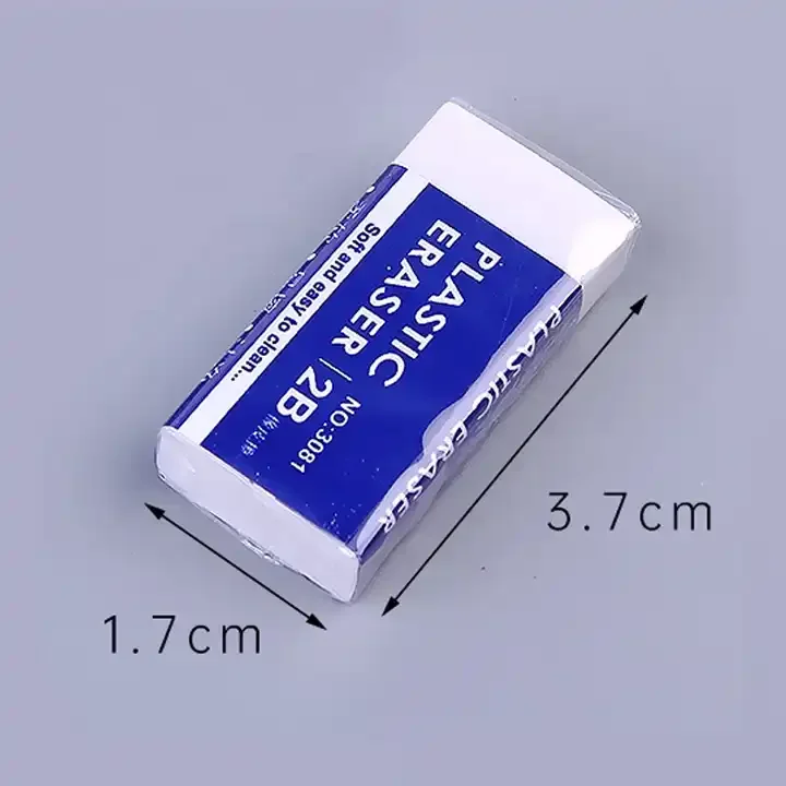 Soft Pencil Rubber Eraser OEM Style Plastic Material Origin Type Shape Rectangle Place Model TPR Promotional Description MOQ