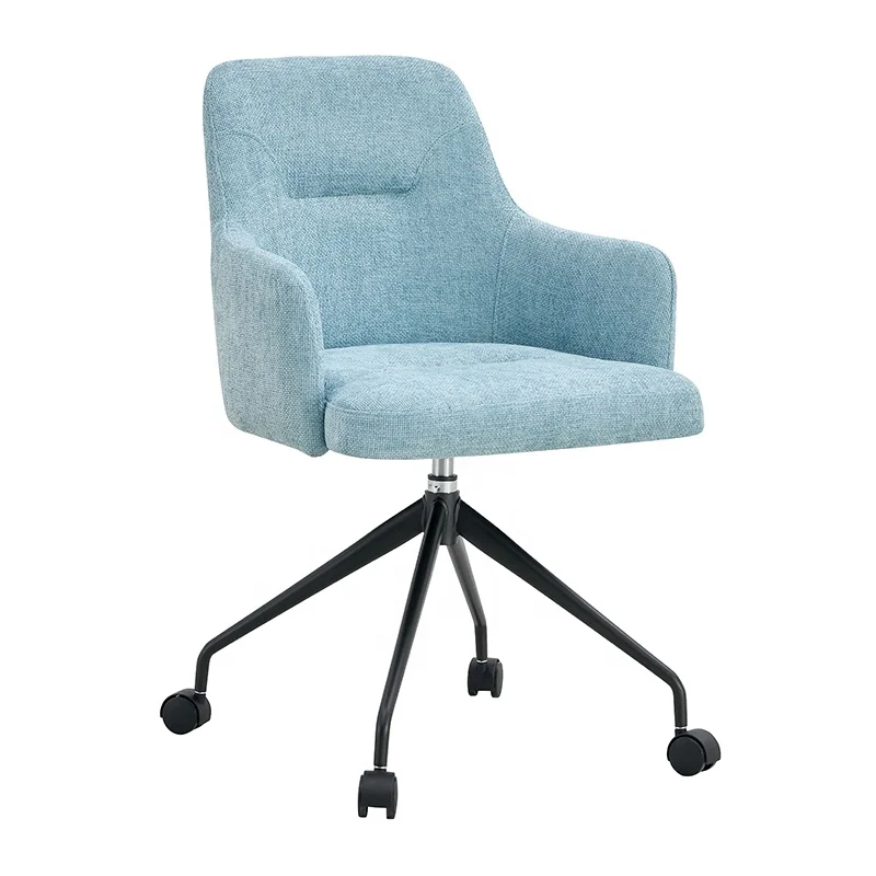 Modern Lounge  Hotel Waiting Chairs with Wheels Supplier Leisure Swivel Accent Hotel Dining Chair