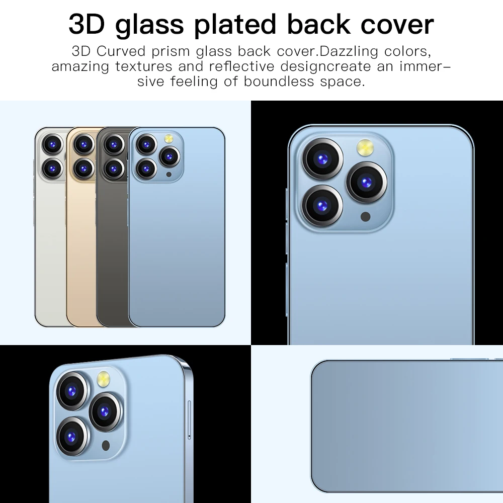 Hot Selling PHONE I 13 PRO MAX 16GB+512GB Smart Phone 6.7 Inch 32MP+50MP Android 11 5G LTE Mobile Cell Smart phone