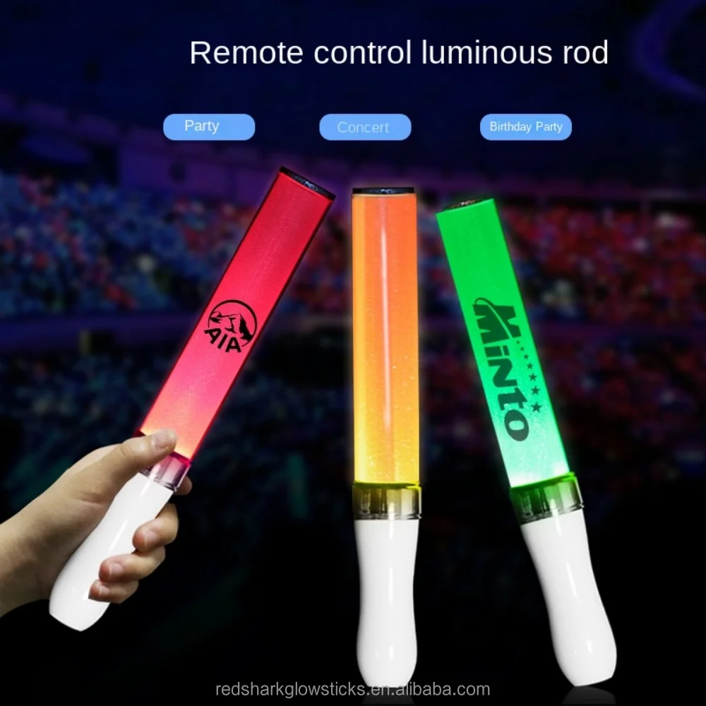 Japan and South Korea High-end Concert LED 15 Color Glow Stick Button Color-changing Can Be Customized Remote Control