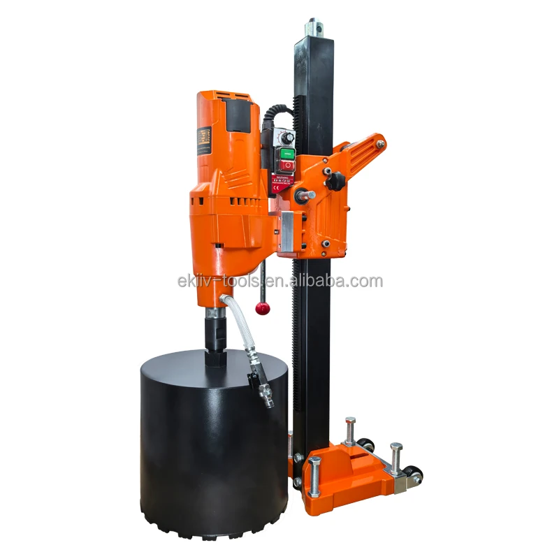 OEM wholesale 305MM 110v precision Diamond Core Drill High-torque concrete Single Speed Core Drill machine With angle stand