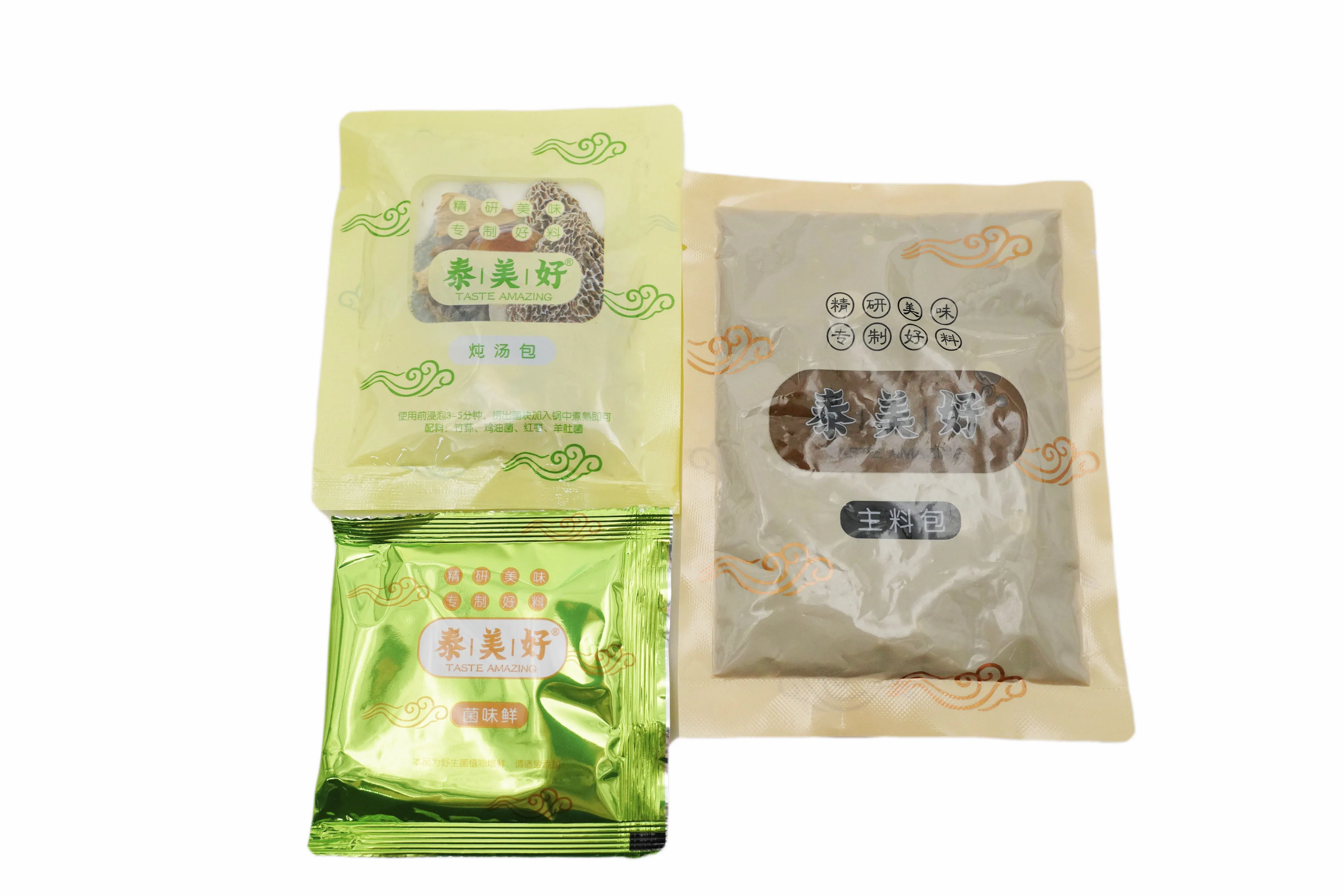 
Yunnan wild mushroom clear soup hotpot base Light taste mellow Soup mixing bag Contains wild bacteria Chinese Hot pot sauce 
