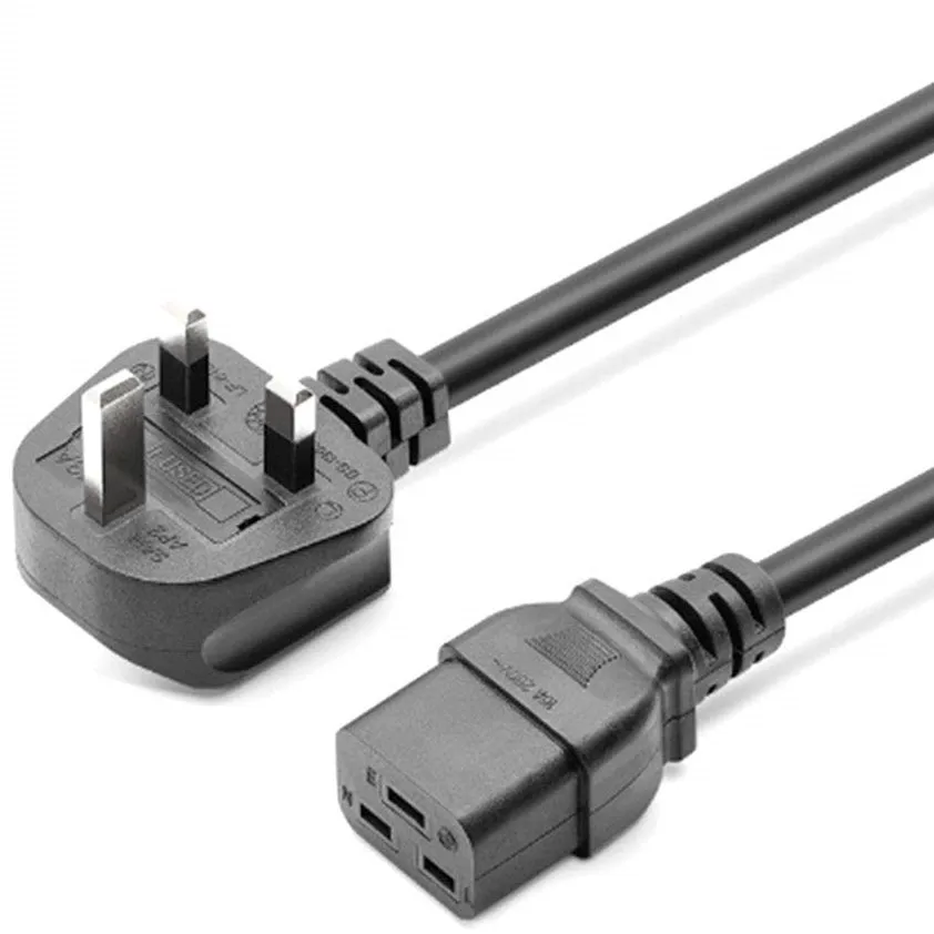 3 зубец Шнур питания переменного тока 220v UK шнур кабель с предохранителем для