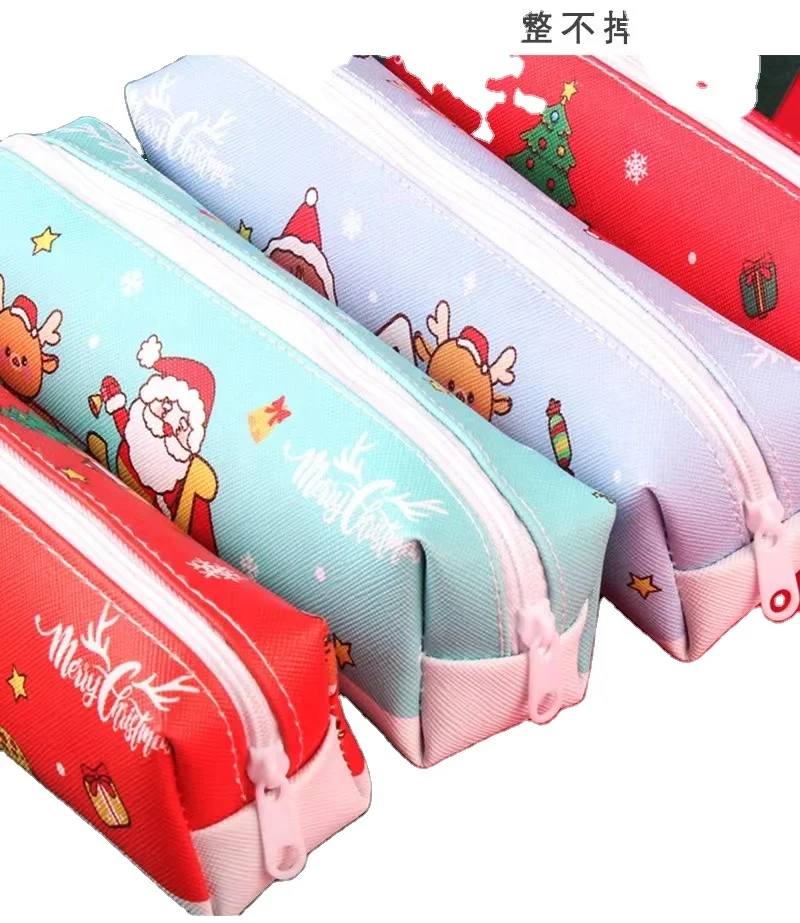 Hot Selling Big Capacity Solid Lovely Portable Cheap Zipper Stationary Bag Pencil Box case for kids Gift