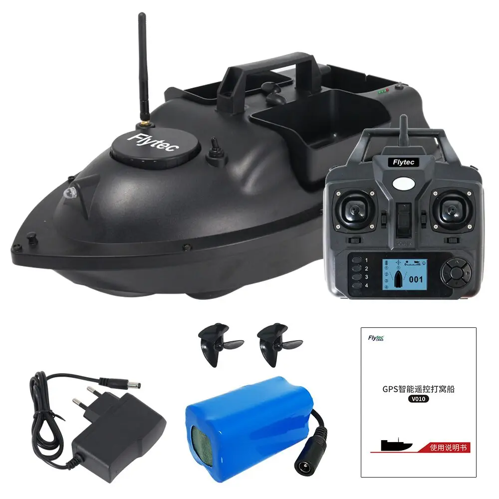 
 IRctoy V010 2 кг загрузка ЖК-экран 4 точки 500 м GPS автоматический возврат радиоуправляемая приманка для ловли карпа лодка рыболокатор  