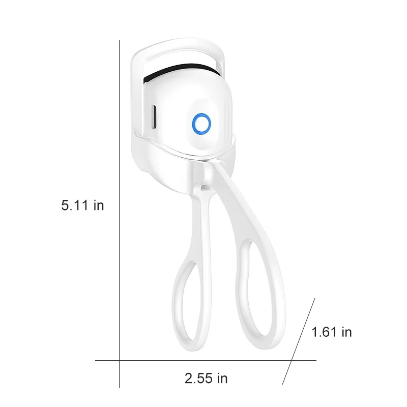 Portable electric heating rechargeable eyelash curler electric eyelash curler curling beauty tool