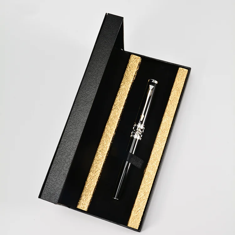 New Luxury Metal Roller Pen Hot Sale Gel Pen Sets Wedding Birthday Celebrating Executive Gift Rollerball Pen With Case