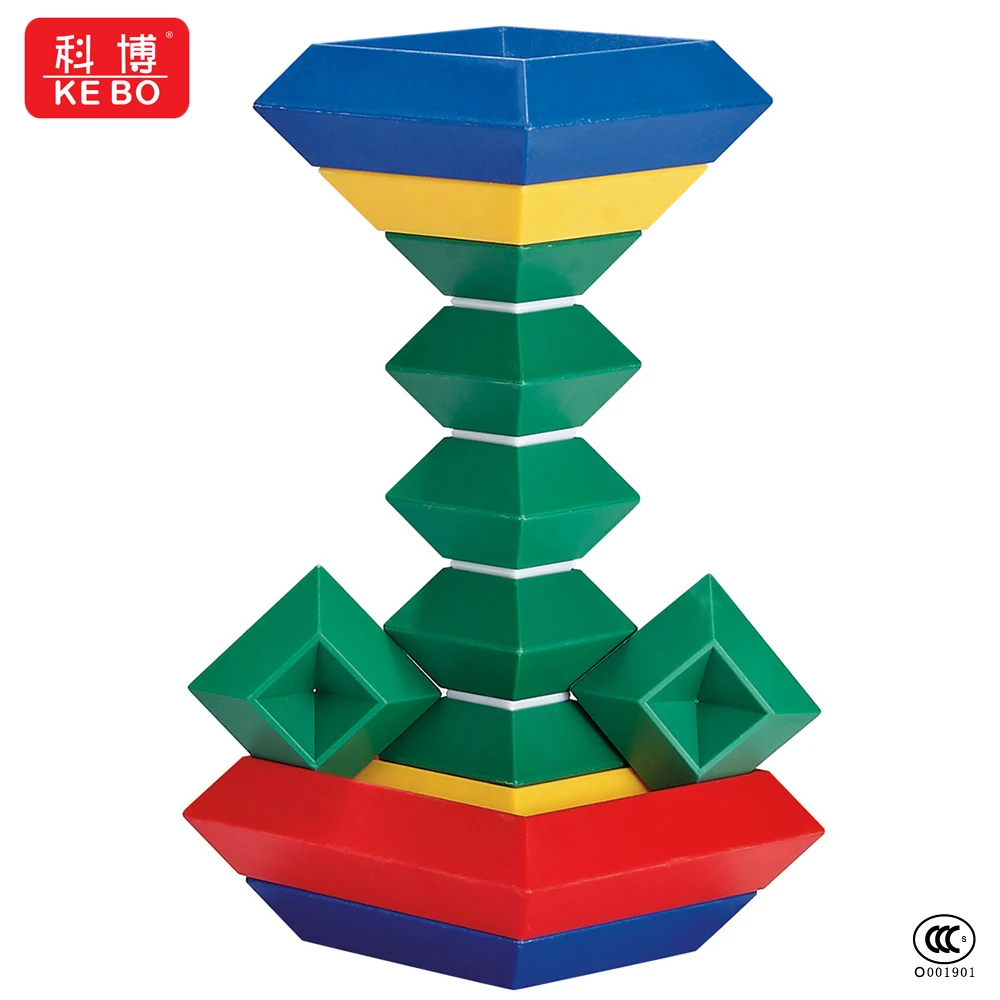 Kids Stacking Toys Agirlgle Building Blocks 3D Puzzle Stem Toys Pyramid Speed Cube