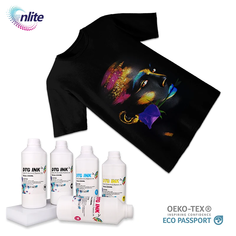 DTG Ink 1000ml Direct to Garment Printing Ink Digital Textile Printing Refill for SureColor F2000 F2100 P600 P800 DTG Printers