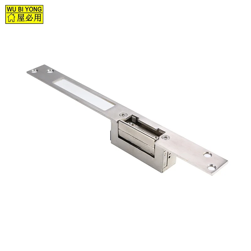 ELECTRIC STRIKE,12V DC ELECTRIC STRIKE WITH STAINLESS STEEL LONG FACE PLATE 250mm